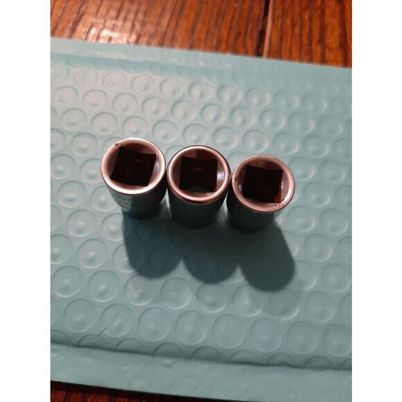 Vintage Craftsman Lot 3 3/8" 6, 8, 12 Point 3/8" Drive Sockets Tools - Picture 4 of 4